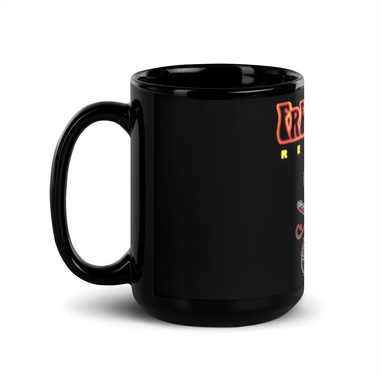 FSR  Hot Mess Summer Black Glossy Mug